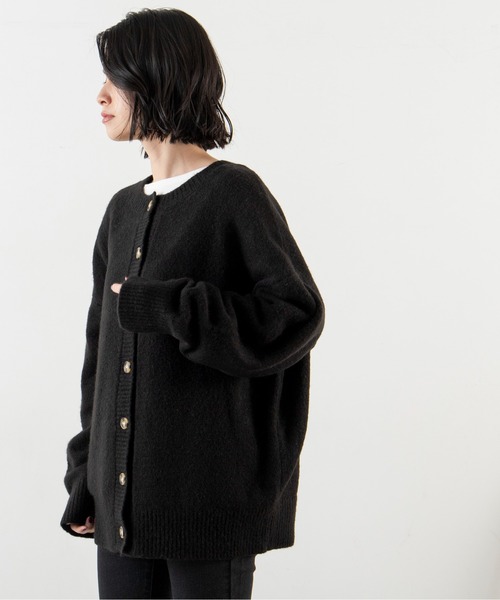 ANGIE(アンジー)の「2WAYオーバーサイズカラーカーディガン(カーディガン/ボレロ・レディース・ブラック/レッド/ブルー/グリーン/アイボリー/ライム/ピンク/オレンジ/ベージュ/杢グレー・FREE)」の17枚目の写真