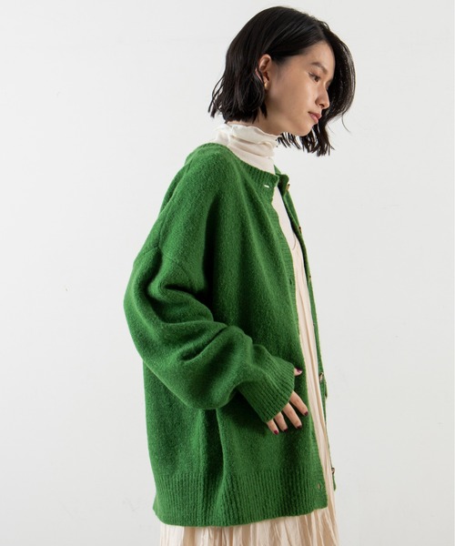 ANGIE(アンジー)の「2WAYオーバーサイズカラーカーディガン(カーディガン/ボレロ・レディース・ブラック/レッド/ブルー/グリーン/アイボリー/ライム/ピンク/オレンジ/ベージュ/杢グレー・FREE)」の13枚目の写真