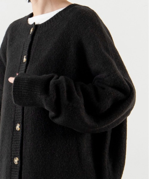 ANGIE(アンジー)の「2WAYオーバーサイズカラーカーディガン(カーディガン/ボレロ・レディース・ブラック/レッド/ブルー/グリーン/アイボリー/ライム/ピンク/オレンジ/ベージュ/杢グレー・FREE)」の11枚目の写真