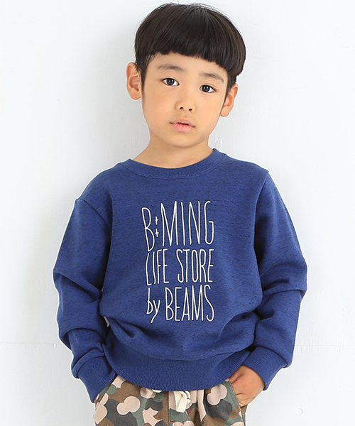 B:MING by BEAMS（ビーミングバイビームス）の「ビーミング by ビームス / トンプキン裏毛クルー（スウェット・キッズ・ネイビー/グレー・80/100/110/130/120/150/90/140）」の2枚目の写真