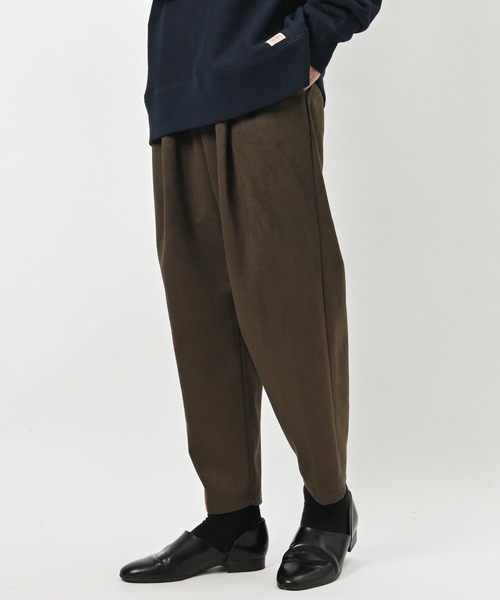 Bling Leads（ブリングリーズ）の「フェイクスエード  ワイドテーパードパンツ（その他パンツ・レディース・ブラック/ブラウン/グレー/ブルー/スミクロ・MEDIUM/LARGE）」の5枚目の写真