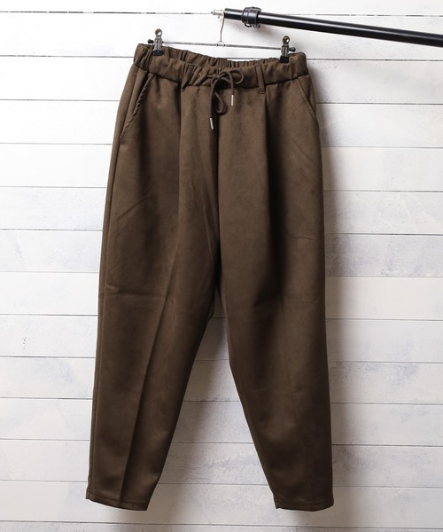 Bling Leads（ブリングリーズ）の「フェイクスエード  ワイドテーパードパンツ（その他パンツ・レディース・ブラック/ブラウン/グレー/ブルー/スミクロ・MEDIUM/LARGE）」の8枚目の写真