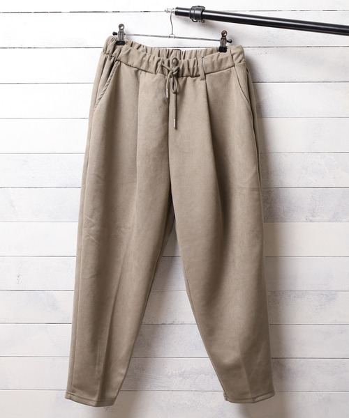 Bling Leads（ブリングリーズ）の「フェイクスエード  ワイドテーパードパンツ（その他パンツ・レディース・ブラック/ブラウン/グレー/ブルー/スミクロ・MEDIUM/LARGE）」の9枚目の写真