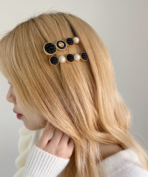 セール】2SETパールコンビヘアピン（ヘアピン）｜Loueme（ルエム