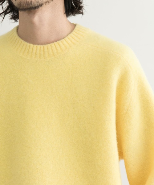 URBAN RESEARCH（アーバンリサーチ）の「スーリーアルパカクルーネックニット（ニット/セーター・メンズ・グレー/イエロー/ブルー/ミント・MEDIUM/LARGE）」の20枚目の写真