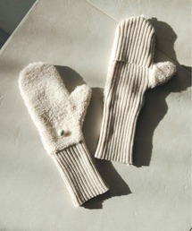 ALEXIA STAM | Half Finger Boa Mittens/ハーフフィンガーボアミトン(手袋)