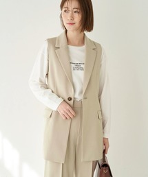 ROPE' PICNIC | 【芳根京子さん着用アイテム】【セットアップ対応】スリーブレスジャケット(テーラードジャケット)