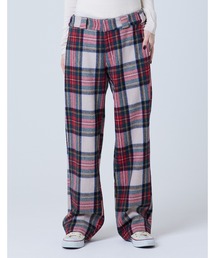 Check melton long pants