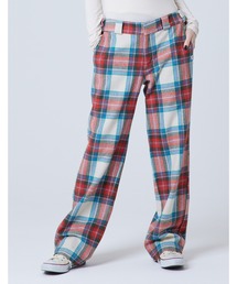 Check melton long pants