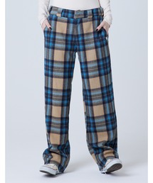 Check melton long pants