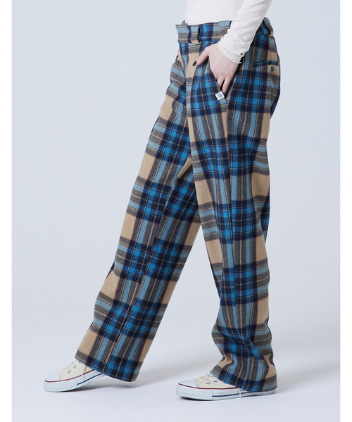 Little sunny bite（リトルサニーバイト）の「Check melton long pants（その他パンツ・レディース・レッド/オレンジ/ブルー・SMALL/MEDIUM）」の4枚目の写真