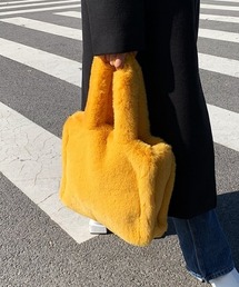 Opinion korean town | fake fur shopping bag(ハンドバッグ)