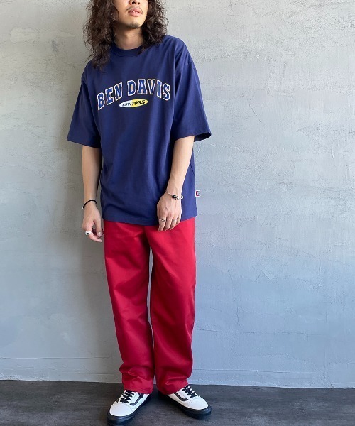 BEN DAVIS（ベンデイビス）の「[BEN DAVIS/ベンデイビス] ベースボールロゴワッペン ビッグシルエットTシャツ（Tシャツ/カットソー・レディース・ホワイト/アッシュグレー/ネイビー・M/L/XL）」の4枚目の写真