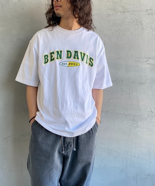 BEN DAVIS（ベンデイビス）の「[BEN DAVIS/ベンデイビス] ベースボールロゴワッペン ビッグシルエットTシャツ（Tシャツ/カットソー・レディース・ホワイト/アッシュグレー/ネイビー・M/L/XL）」の12枚目の写真