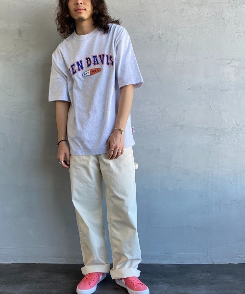 BEN DAVIS（ベンデイビス）の「[BEN DAVIS/ベンデイビス] ベースボールロゴワッペン ビッグシルエットTシャツ（Tシャツ/カットソー・レディース・ホワイト/アッシュグレー/ネイビー・M/L/XL）」の21枚目の写真