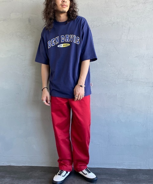 BEN DAVIS（ベンデイビス）の「[BEN DAVIS/ベンデイビス] ベースボールロゴワッペン ビッグシルエットTシャツ（Tシャツ/カットソー・レディース・ホワイト/アッシュグレー/ネイビー・M/L/XL）」の16枚目の写真