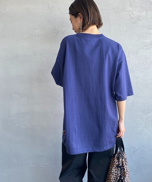 BEN DAVIS（ベンデイビス）の「[BEN DAVIS/ベンデイビス] ベースボールロゴワッペン ビッグシルエットTシャツ（Tシャツ/カットソー・レディース・ホワイト/アッシュグレー/ネイビー・M/L/XL）」の8枚目の写真