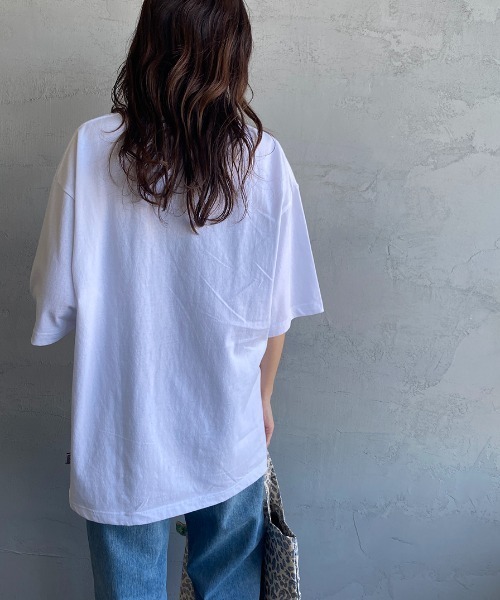 BEN DAVIS（ベンデイビス）の「[BEN DAVIS/ベンデイビス] ベースボールロゴワッペン ビッグシルエットTシャツ（Tシャツ/カットソー・レディース・ホワイト/アッシュグレー/ネイビー・M/L/XL）」の18枚目の写真