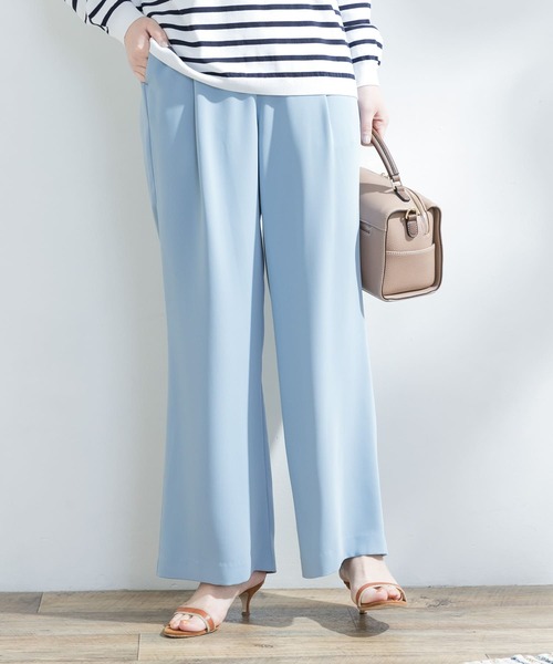 F by ROSSO(エフバイロッソ)の「F by ROSSO イージーワイドパンツ(その他パンツ・レディース・ブラック/ブルー/グレー系その他・38/36)」の3枚目の写真