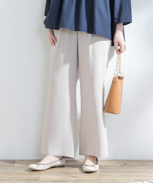 F by ROSSO(エフバイロッソ)の「F by ROSSO イージーワイドパンツ(その他パンツ・レディース・ブラック/ブルー/グレー系その他・38/36)」の4枚目の写真