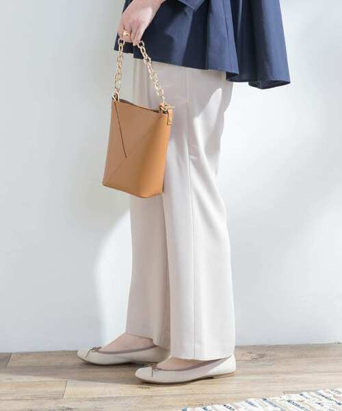 F by ROSSO(エフバイロッソ)の「F by ROSSO イージーワイドパンツ(その他パンツ・レディース・ブラック/ブルー/グレー系その他・38/36)」の5枚目の写真