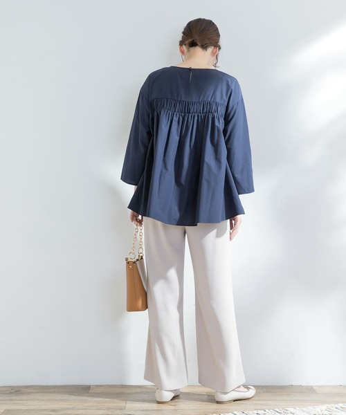 F by ROSSO(エフバイロッソ)の「F by ROSSO イージーワイドパンツ(その他パンツ・レディース・ブラック/ブルー/グレー系その他・38/36)」の8枚目の写真