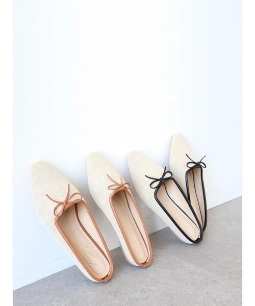 AMERICAN HOLIC（アメリカンホリック）の「キャンバスバレエミュール（バレエシューズ・レディース・ブラック/キャメル・S/M/L）」の8枚目の写真