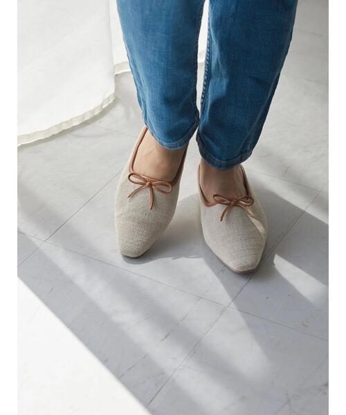 AMERICAN HOLIC（アメリカンホリック）の「キャンバスバレエミュール（バレエシューズ・レディース・ブラック/キャメル・S/M/L）」の13枚目の写真