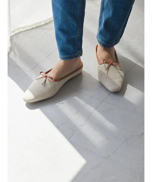 AMERICAN HOLIC（アメリカンホリック）の「キャンバスバレエミュール（バレエシューズ・レディース・ブラック/キャメル・S/M/L）」の14枚目の写真