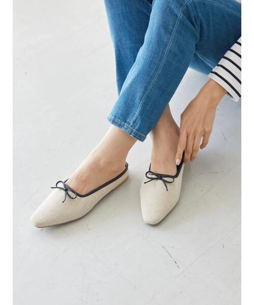 AMERICAN HOLIC（アメリカンホリック）の「キャンバスバレエミュール（バレエシューズ・レディース・ブラック/キャメル・S/M/L）」の15枚目の写真