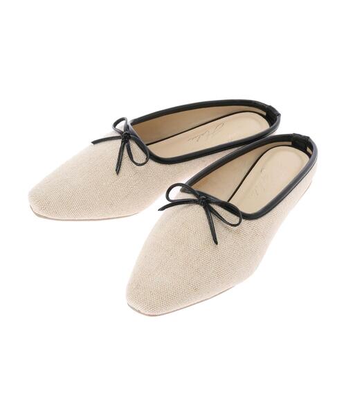 AMERICAN HOLIC（アメリカンホリック）の「キャンバスバレエミュール（バレエシューズ・レディース・ブラック/キャメル・S/M/L）」の21枚目の写真