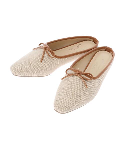 AMERICAN HOLIC（アメリカンホリック）の「キャンバスバレエミュール（バレエシューズ・レディース・ブラック/キャメル・S/M/L）」の22枚目の写真