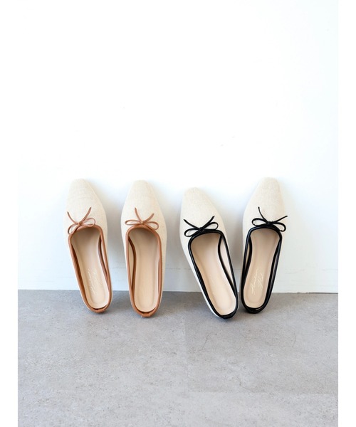 AMERICAN HOLIC（アメリカンホリック）の「キャンバスバレエミュール（バレエシューズ・レディース・ブラック/キャメル・S/M/L）」の7枚目の写真