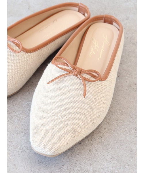 AMERICAN HOLIC（アメリカンホリック）の「キャンバスバレエミュール（バレエシューズ・レディース・ブラック/キャメル・S/M/L）」の4枚目の写真