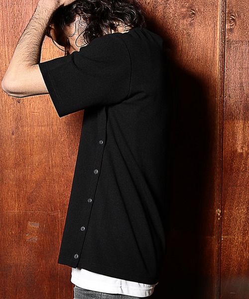 RATTLE TRAP(ラトルトラップ)の「梨地×スムース アンサンブルTシャツ(Tシャツ/カットソー・メンズ・ホワイト/ブラック・S/M/L)」の6枚目の写真