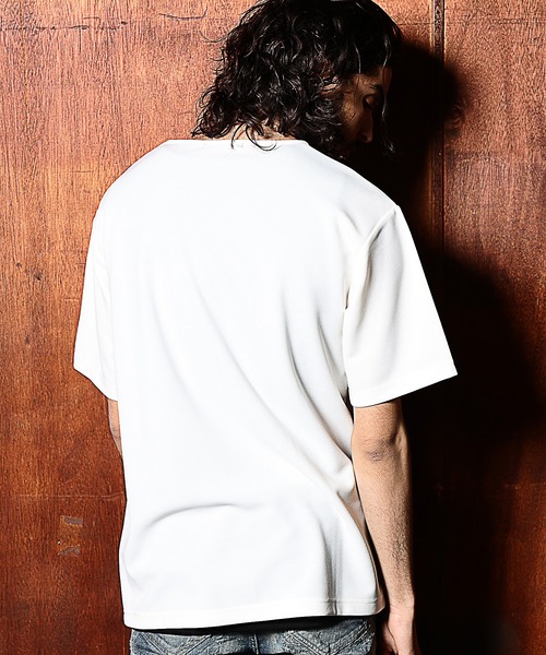 RATTLE TRAP(ラトルトラップ)の「梨地×スムース アンサンブルTシャツ(Tシャツ/カットソー・メンズ・ホワイト/ブラック・S/M/L)」の13枚目の写真