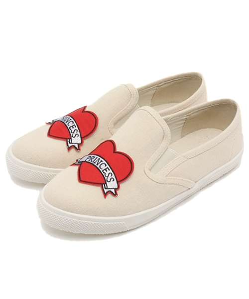 WEGO（ウィゴー）の「WEGO/ワッペンスリッポン（スニーカー・レディース・ネイビー/アイボリー/グレー・MEDIUM/SMALL/LARGE）」の2枚目の写真