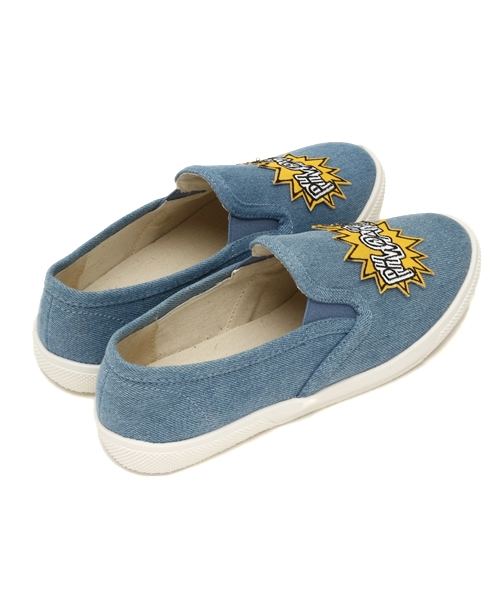 WEGO（ウィゴー）の「WEGO/ワッペンスリッポン（スニーカー・レディース・ネイビー/アイボリー/グレー・MEDIUM/SMALL/LARGE）」の8枚目の写真