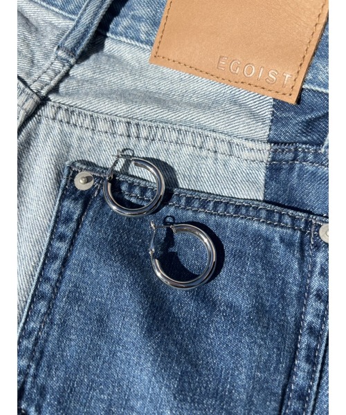 EGOIST（エゴイスト）の「チューブフープピアス（ピアス（両耳用）・レディース・シルバー/ゴールド・FREE）」の7枚目の写真