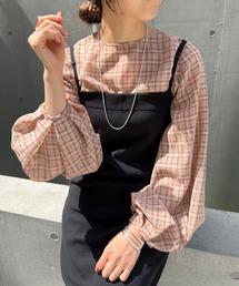 SHENERY | シアーチェックブラウス(シャツ/ブラウス)