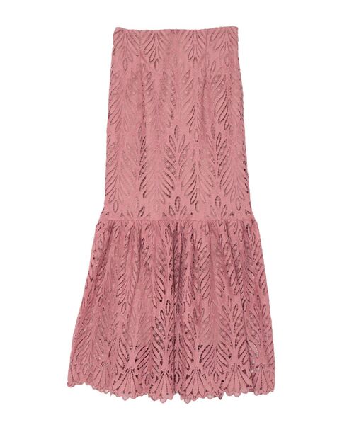 LAGUNAMOON（ラグナムーン）の「リーフレースマーメイドスカート（スカート・レディース・ホワイト/ブラック/ピンク・SMALL/MEDIUM）」の3枚目の写真