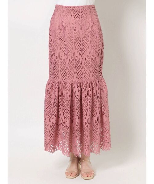 LAGUNAMOON（ラグナムーン）の「リーフレースマーメイドスカート（スカート・レディース・ホワイト/ブラック/ピンク・SMALL/MEDIUM）」の17枚目の写真