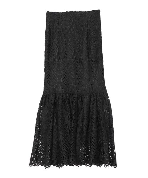 LAGUNAMOON（ラグナムーン）の「リーフレースマーメイドスカート（スカート・レディース・ホワイト/ブラック/ピンク・SMALL/MEDIUM）」の7枚目の写真