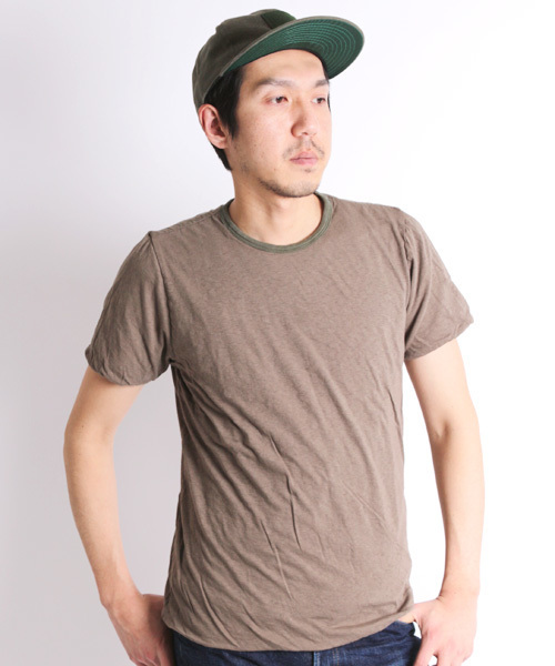 Denime(ドゥニーム)の「【MadeInJapan】リバーシブルTシャツ(Tシャツ/カットソー・メンズ・ホワイト/オリーブ/ネイビー・SMALL/LARGE/MEDIUM)」の1枚目の写真