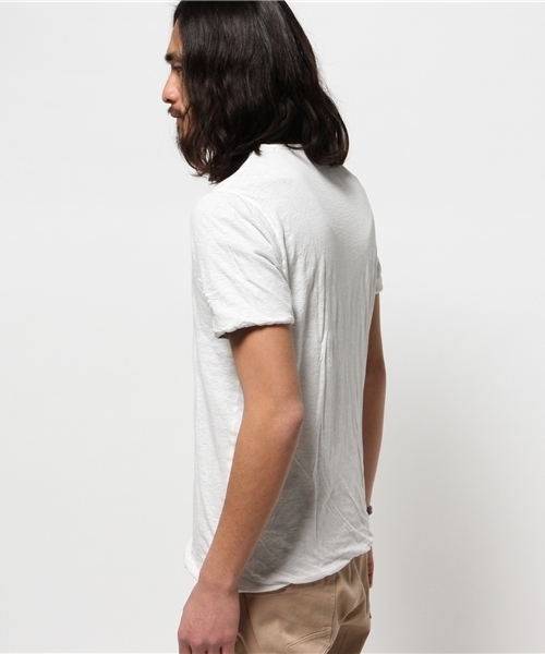 Denime(ドゥニーム)の「【MadeInJapan】リバーシブルTシャツ(Tシャツ/カットソー・メンズ・ホワイト/オリーブ/ネイビー・SMALL/LARGE/MEDIUM)」の5枚目の写真