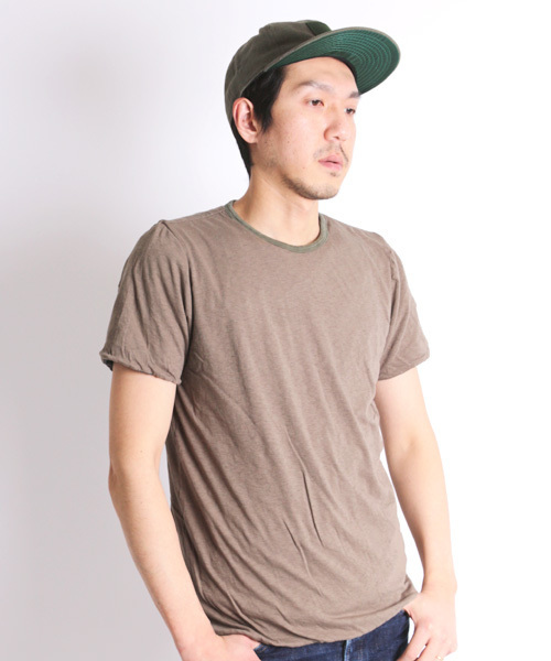 Denime(ドゥニーム)の「【MadeInJapan】リバーシブルTシャツ(Tシャツ/カットソー・メンズ・ホワイト/オリーブ/ネイビー・SMALL/LARGE/MEDIUM)」の14枚目の写真