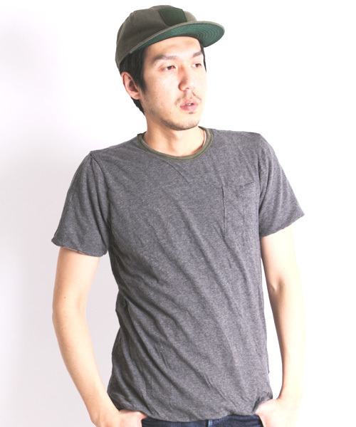 Denime(ドゥニーム)の「【MadeInJapan】リバーシブルTシャツ(Tシャツ/カットソー・メンズ・ホワイト/オリーブ/ネイビー・SMALL/LARGE/MEDIUM)」の16枚目の写真