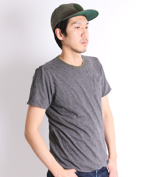 Denime(ドゥニーム)の「【MadeInJapan】リバーシブルTシャツ(Tシャツ/カットソー・メンズ・ホワイト/オリーブ/ネイビー・SMALL/LARGE/MEDIUM)」の22枚目の写真