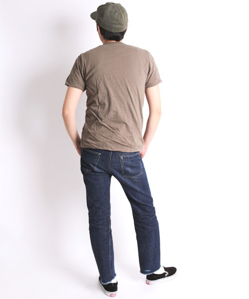 Denime(ドゥニーム)の「【MadeInJapan】リバーシブルTシャツ(Tシャツ/カットソー・メンズ・ホワイト/オリーブ/ネイビー・SMALL/LARGE/MEDIUM)」の17枚目の写真