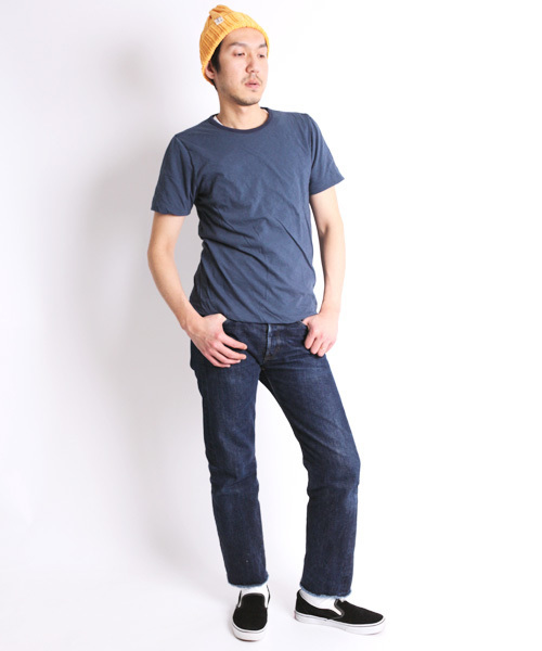 Denime(ドゥニーム)の「【MadeInJapan】リバーシブルTシャツ(Tシャツ/カットソー・メンズ・ホワイト/オリーブ/ネイビー・SMALL/LARGE/MEDIUM)」の19枚目の写真